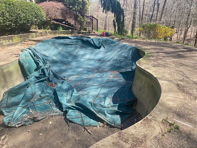 Removing a Cement Pond in Pool Demolition in Dallas Fort Worth - Remove A Pool DFW - Pool Demolition in Dallas