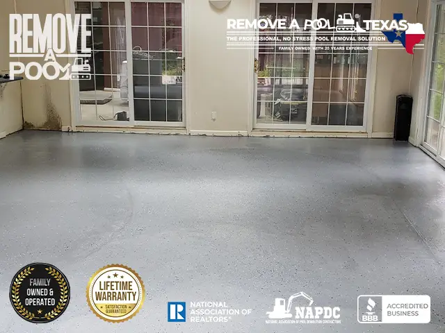 Finishing Touches - Finalizing the surface, ensuring a clean and even finish for the newly repurposed space.
