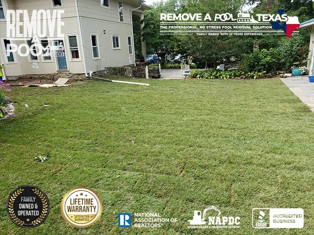 Restored Backyard - The backyard restored to a functional and aesthetic space.