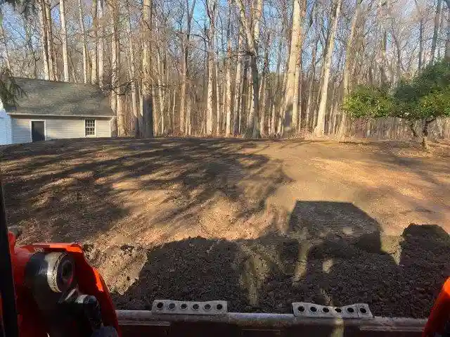 Pool removed and landscaping process underway