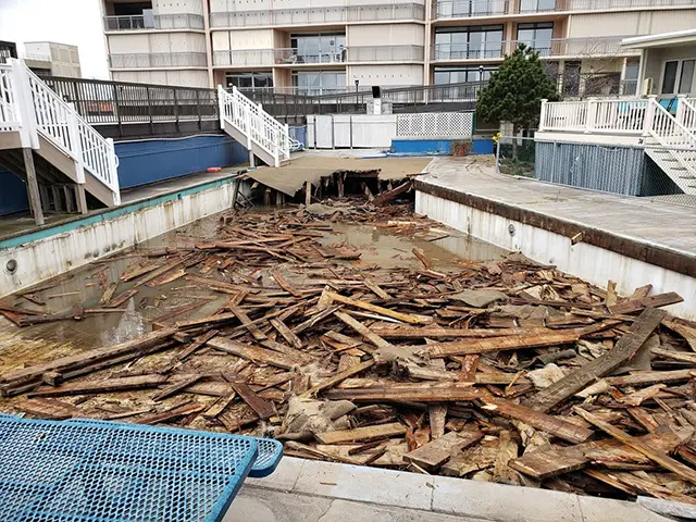 Commercial Pool Removal - Commercial Swimming Pool Removal - Dallas Fort-Worth - Before