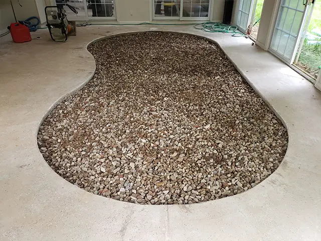 Indoor Swimming Pool Removal - Indoor Swimming Pool - Dallas Fort-Worth - Before